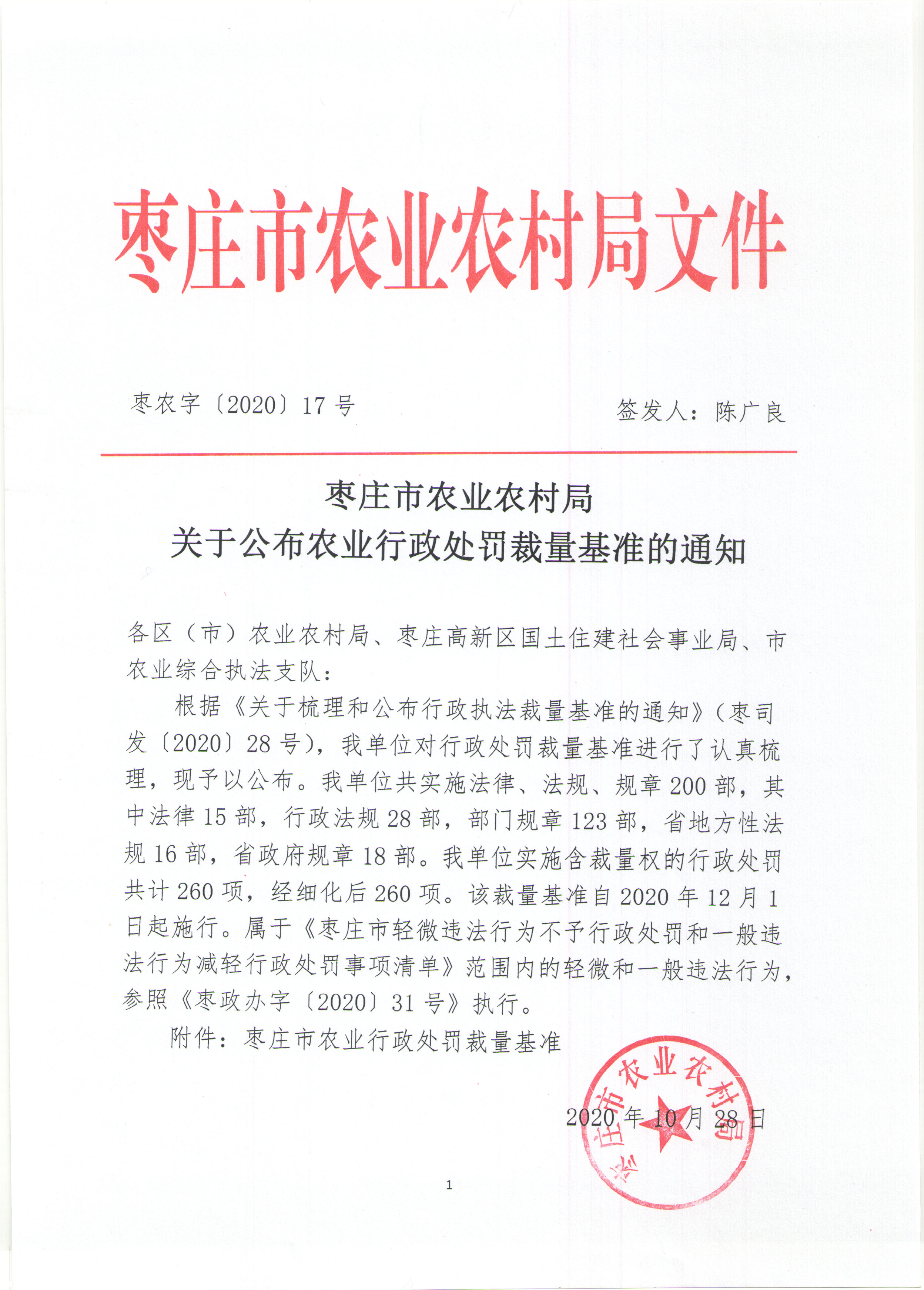 ==关于公布农业行政处罚裁量基准的通知（枣农字〔2020〕17 号）.jpg